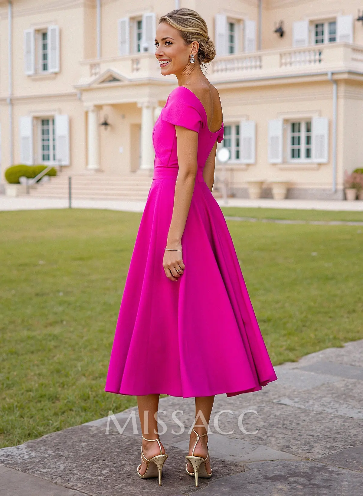 satin red long dress Long Stretch Satin Dress With Sweetheart Neck And Lace-Up Back
