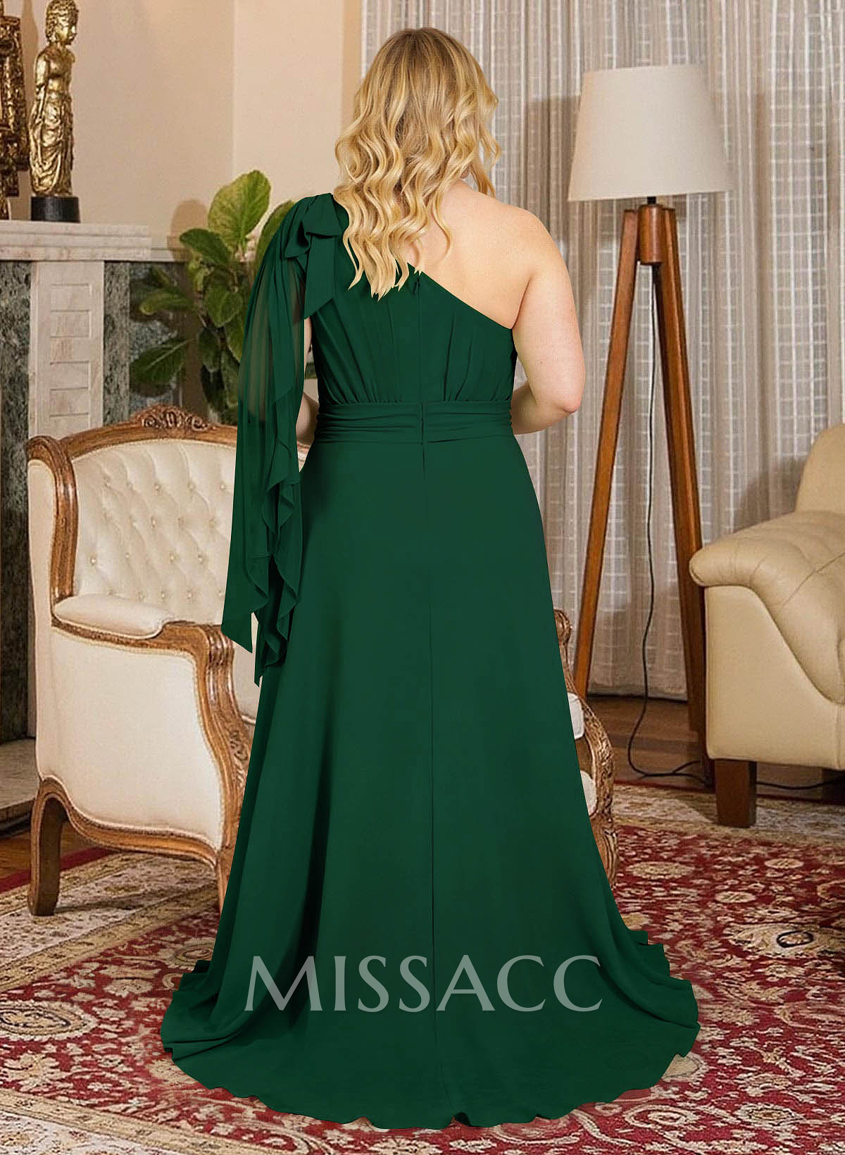 One-Shoulder Pleated A-Line Mother Of The Bride Dresses