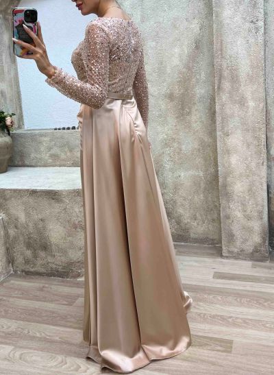 Sparkly Long Sleeves Sequined Mother Of The Bride Dresses
