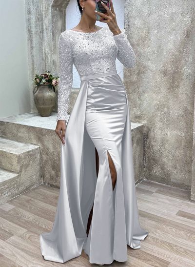 Sparkly Long Sleeves Sequined Mother Of The Bride Dresses