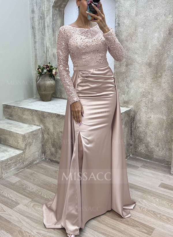 Sparkly Long Sleeves Sequined Mother Of The Bride Dresses