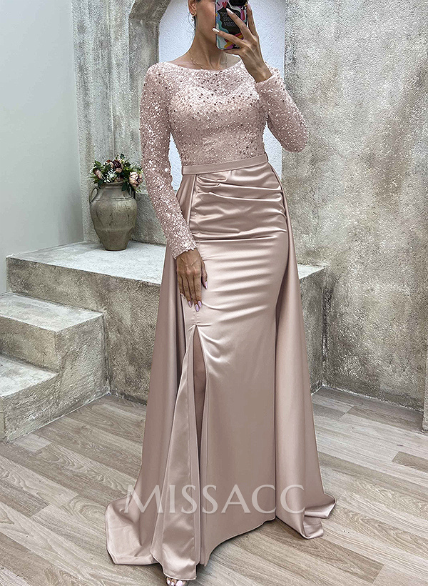 Sparkly Long Sleeves Sequined Mother Of The Bride Dresses