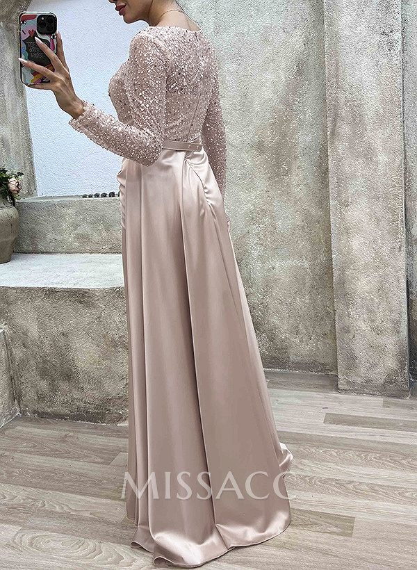 Sparkly Long Sleeves Sequined Mother Of The Bride Dresses