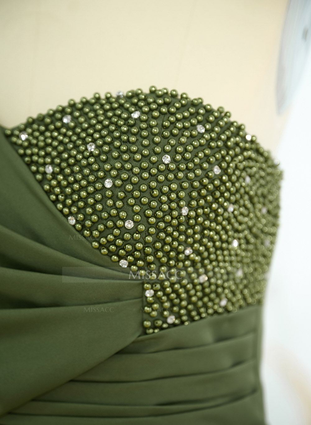 One-Shoulder Luxury Beading Trumpet/Mermaid Mother Of The Bride Dresses