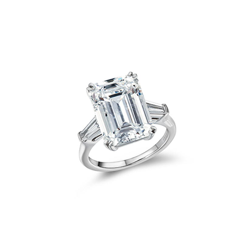 5.6ct Emerald Cut Engagement Ring
