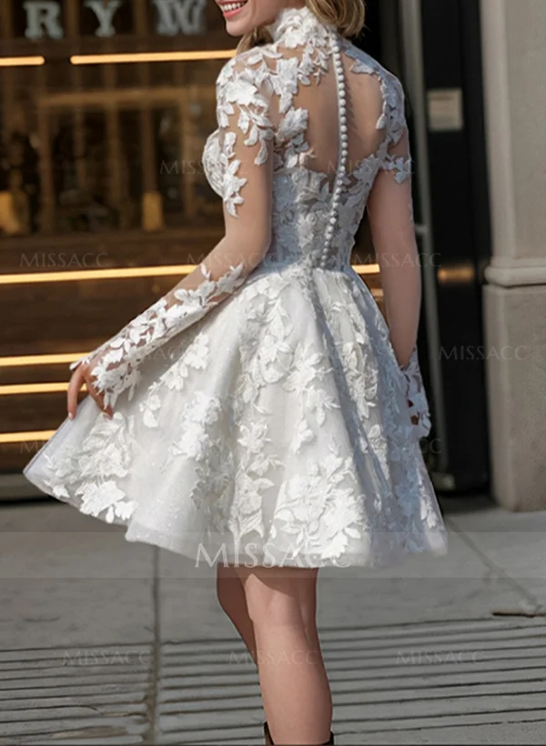 fitted lace wedding dress 1455 by Martina Liana