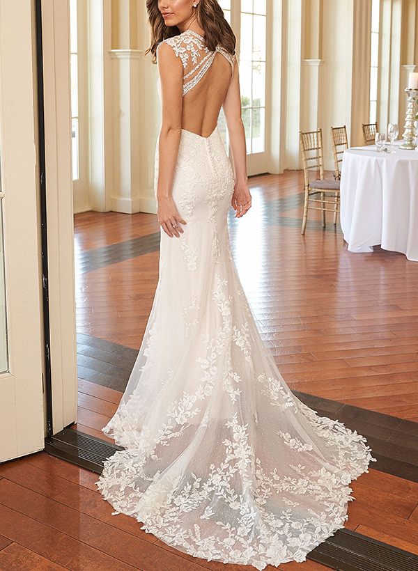 Trumpet/Mermaid Sweetheart Wedding Dresses With Appliques Lace