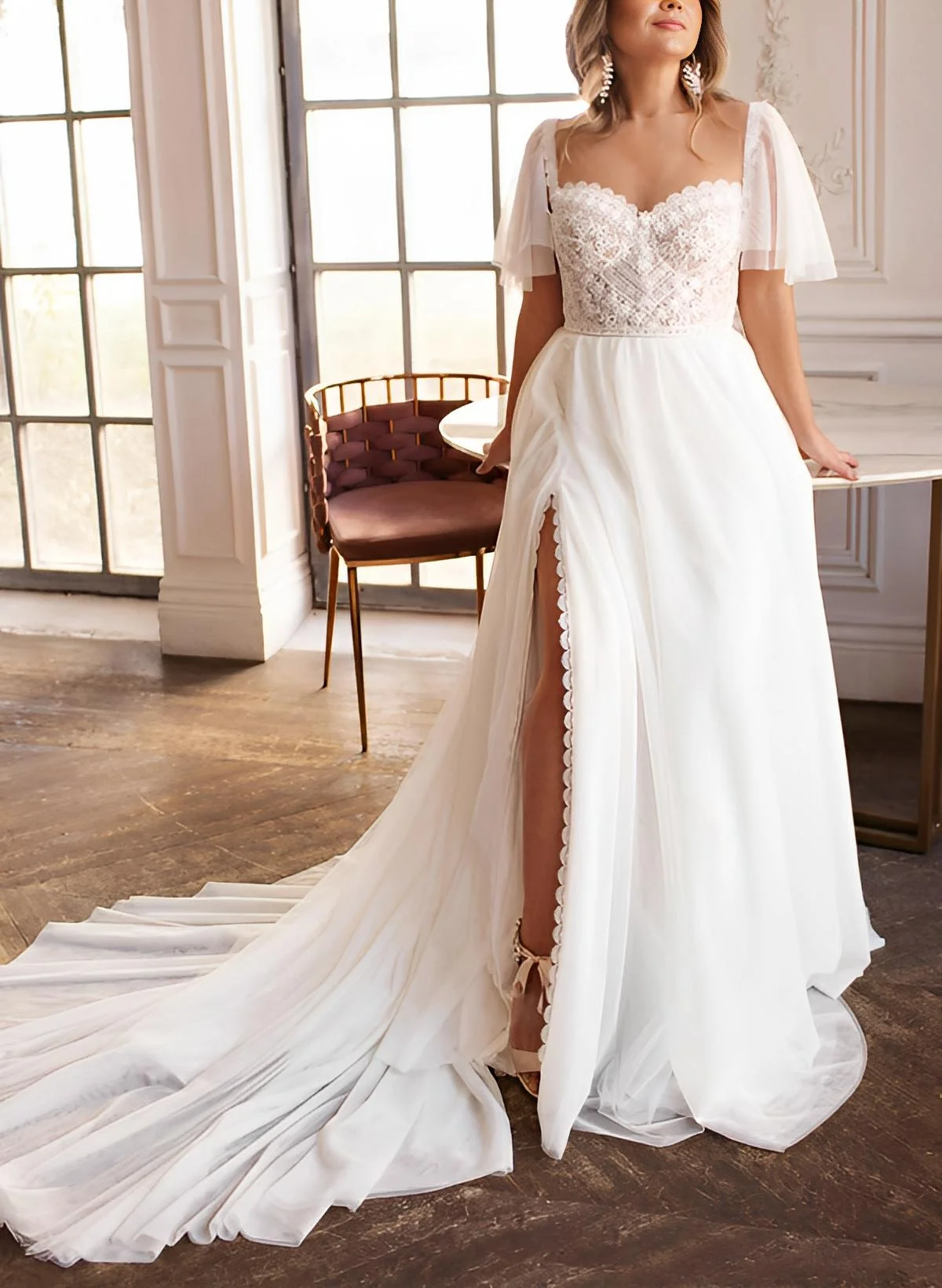 chinese dress ladies Short Plus Size Wedding Dress