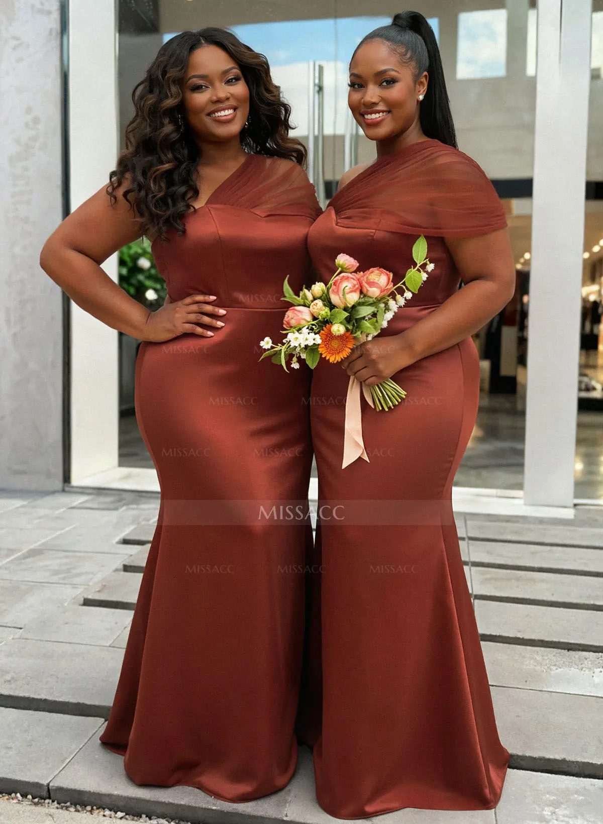 chinese dress ladies Mermaid / Trumpet Wedding Dresses Off Shoulder Sweep / Brush Train - main image 0