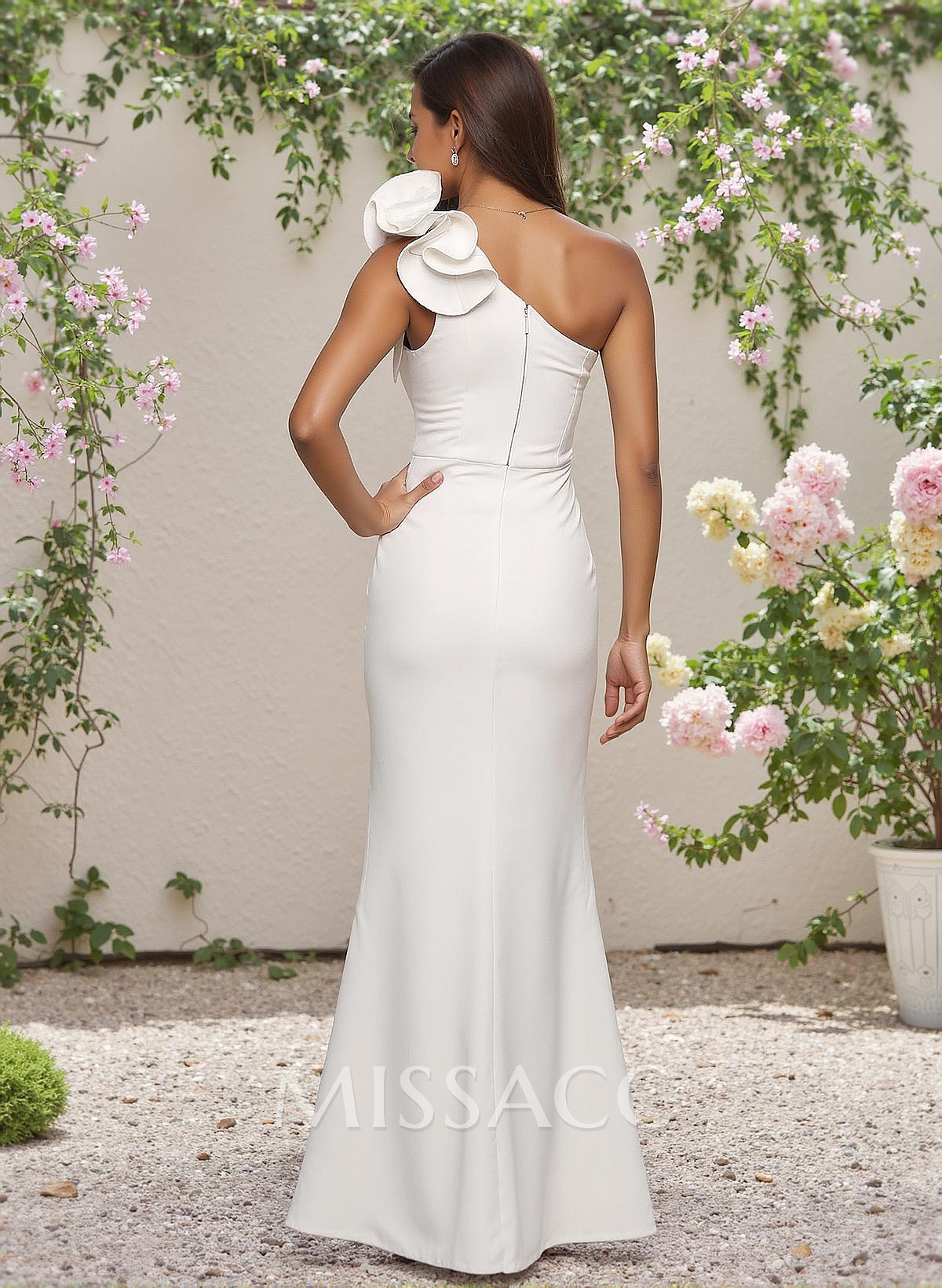 One-Shoulder Trumpet/Mermaid Bridesmaid Dresses With Ruffles One-Shoulder Trumpet/Mermaid Bridesmaid Dresses With Ruffles