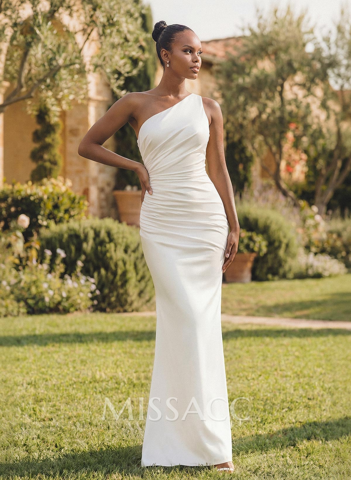 One-Shoulder Trumpet/Mermaid Simple Bridesmaid Dresses One-Shoulder Trumpet/Mermaid Simple Bridesmaid Dresses