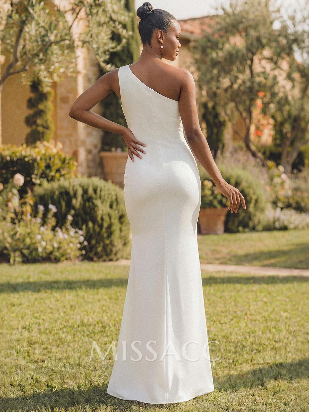 One-Shoulder Trumpet/Mermaid Simple Bridesmaid Dresses One-Shoulder Trumpet/Mermaid Simple Bridesmaid Dresses