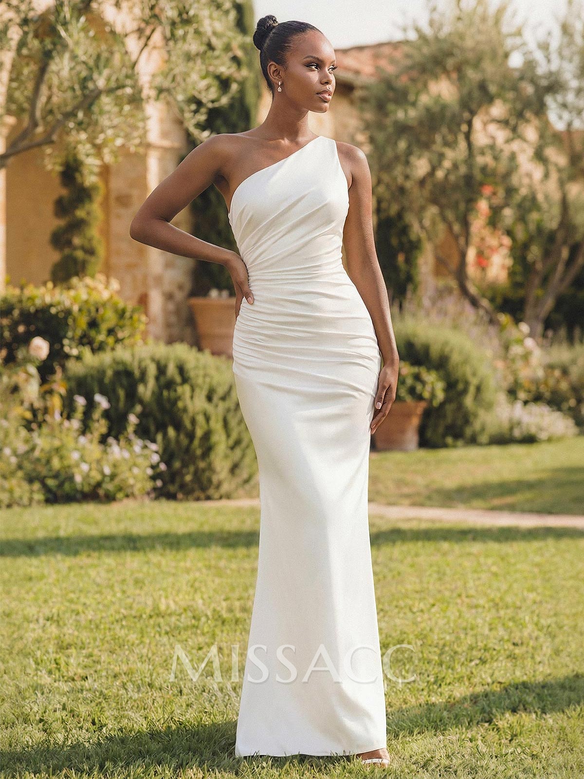 One-Shoulder Trumpet/Mermaid Simple Bridesmaid Dresses One-Shoulder Trumpet/Mermaid Simple Bridesmaid Dresses