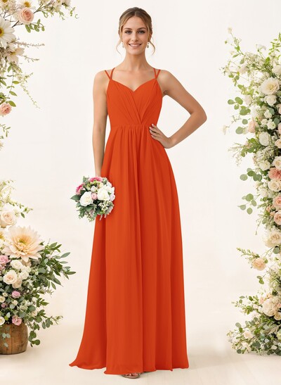 Lace Spaghetti Straps Convertible Bridesmaid Dresses (3 Styles To Wear)