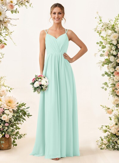 Lace Spaghetti Straps Convertible Bridesmaid Dresses (3 Styles To Wear)