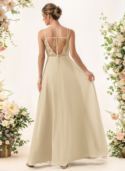 Lace Spaghetti Straps Convertible Bridesmaid Dresses (3 Styles To Wear)