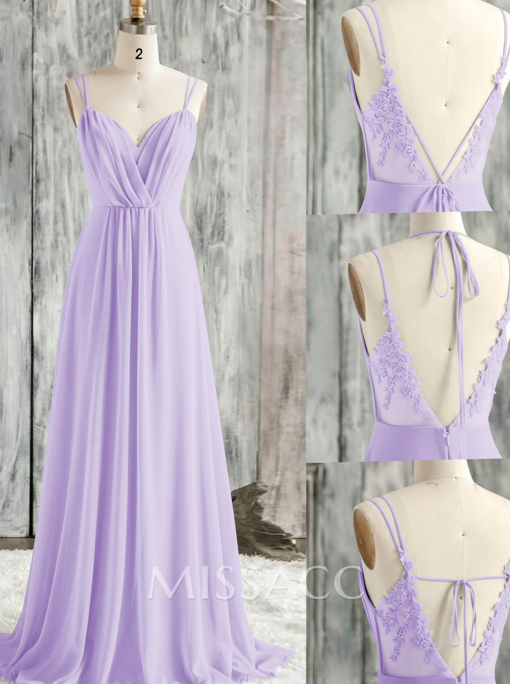 Lace Spaghetti Straps Convertible Bridesmaid Dresses (3 Styles To Wear) Lace Spaghetti Straps Convertible Bridesmaid Dresses (3 Styles To Wear)