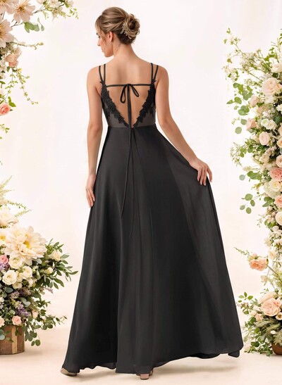 Lace Spaghetti Straps Convertible Bridesmaid Dresses (3 Styles To Wear)