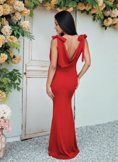 Cowl Neck Sleeveless Floor-Length Bridesmaid Dresses Cowl Neck Sleeveless Floor-Length Bridesmaid Dresses