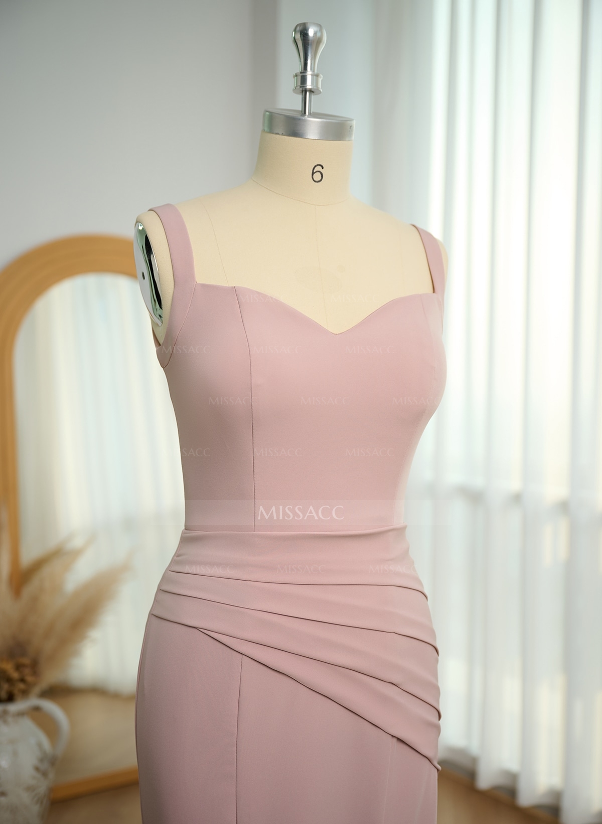 Trumpet/Mermaid Sweetheart Bridesmaid Dresses With Split Front