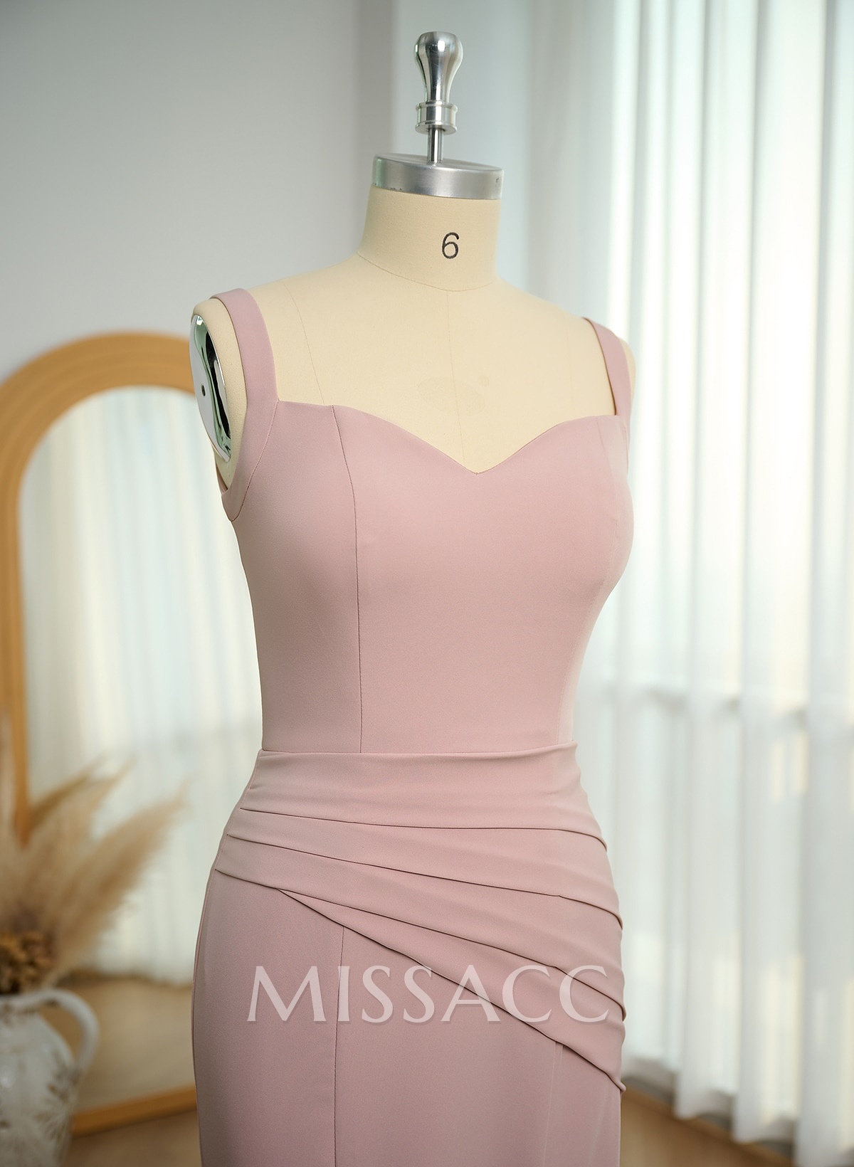 Trumpet/Mermaid Sweetheart Bridesmaid Dresses With Split Front