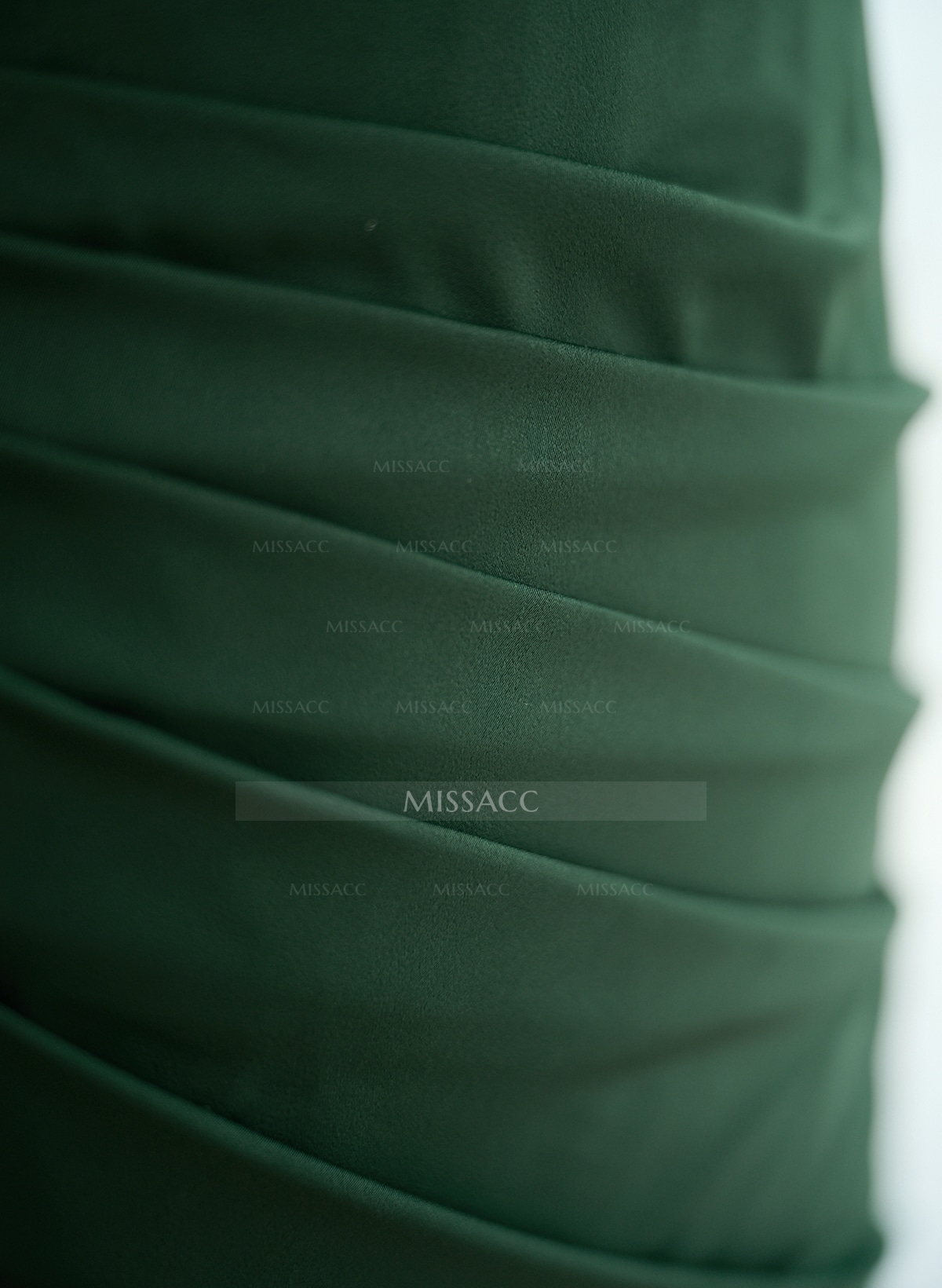 Sheath One-Shoulder Sleeveless Sweep Train Crepe Satin Evening Dresses