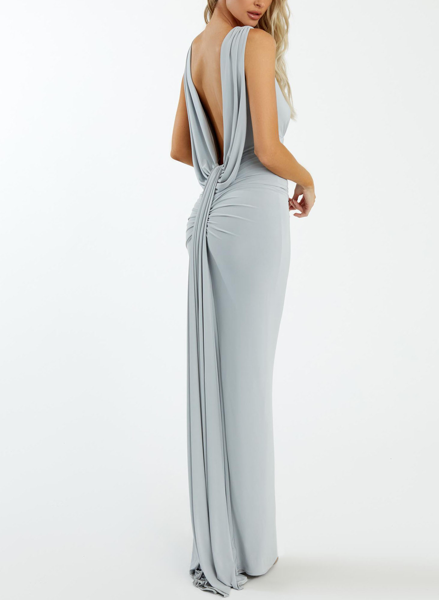 Sexy Backless Jersey Evening Dresses