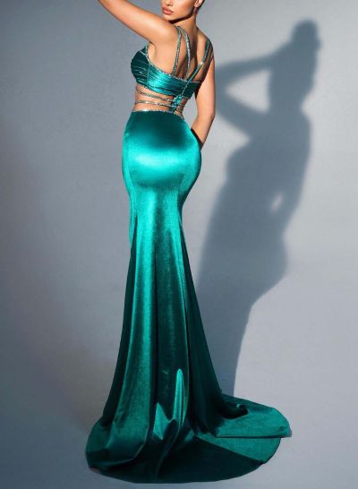 Sexy V-Neck Trumpet/Mermaid Prom Dresses