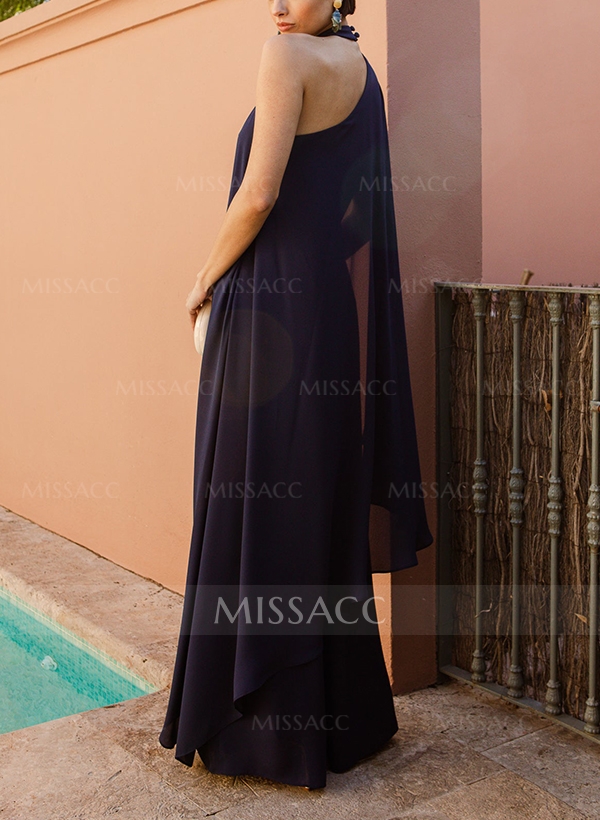 Sheath/Column Halter Sleeveless Chiffon Mother Of The Bride Dresses