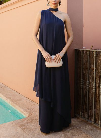 Sheath/Column Halter Sleeveless Chiffon Mother Of The Bride Dresses