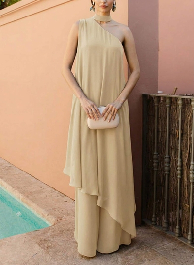 Sheath/Column Halter Sleeveless Chiffon Mother Of The Bride Dresses