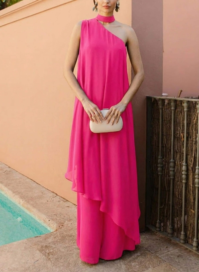 Sheath/Column Halter Sleeveless Chiffon Mother Of The Bride Dresses