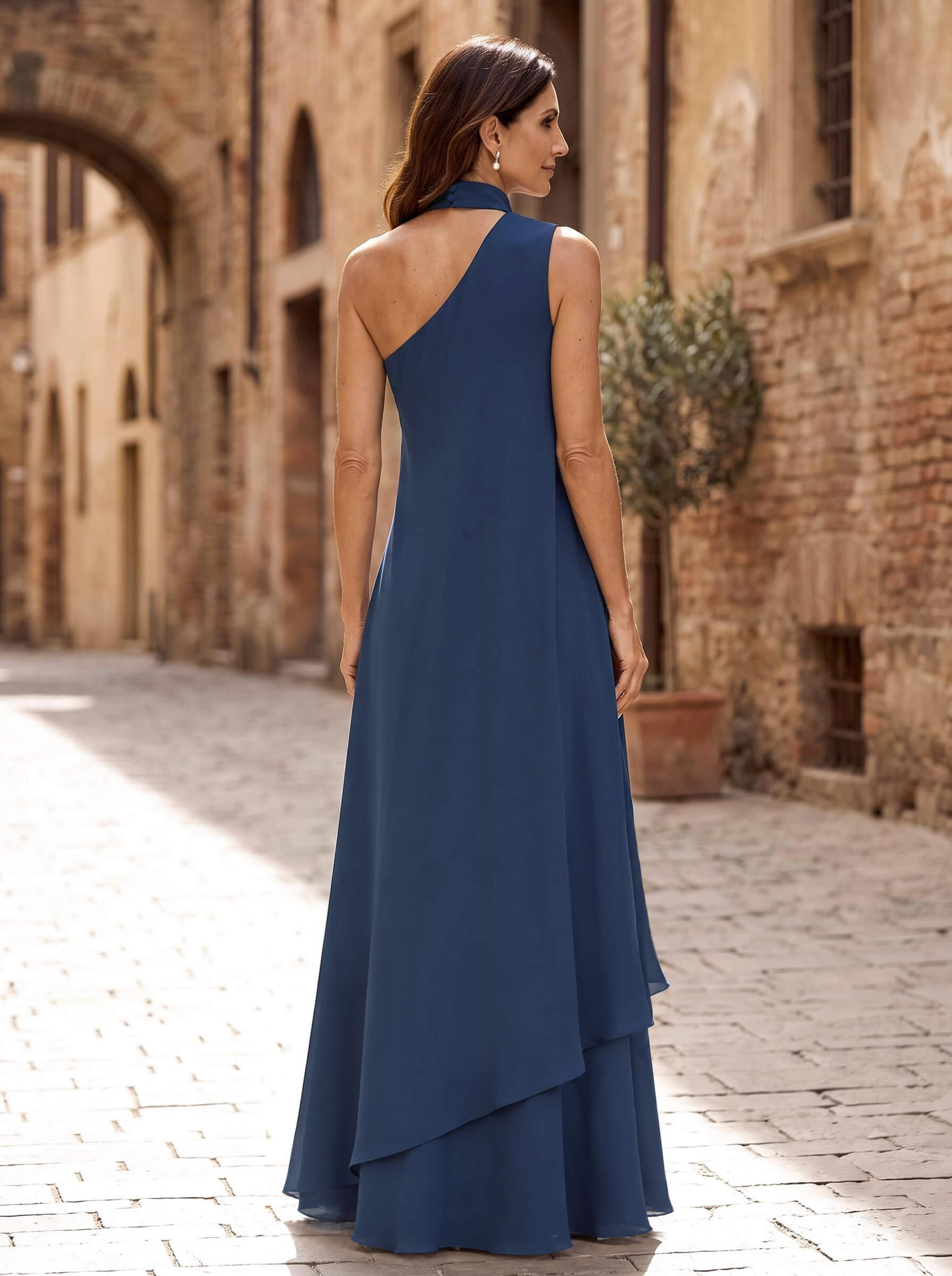 Sheath/Column Halter Sleeveless Chiffon Mother Of The Bride Dresses Sheath/Column Halter Sleeveless Chiffon Mother Of The Bride Dresses