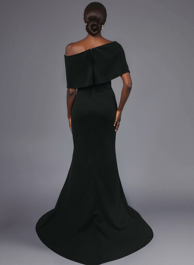 Trumpet/Mermaid Asymmetrical Neck Elastic Satin Mother Of The Bride Dresses