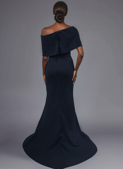 Trumpet/Mermaid Asymmetrical Neck Elastic Satin Mother Of The Bride Dresses