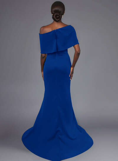 Trumpet/Mermaid Asymmetrical Neck Elastic Satin Mother Of The Bride Dresses