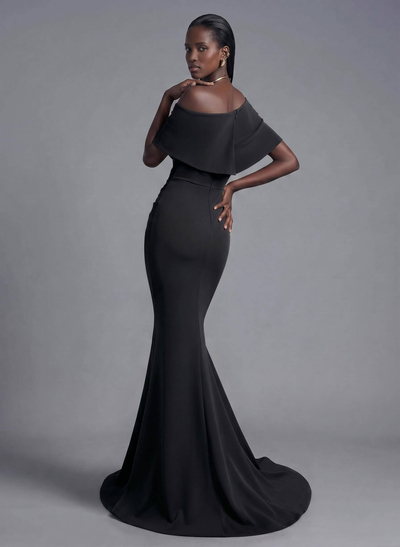 Trumpet/Mermaid Asymmetrical Neck Elastic Satin Mother Of The Bride Dresses