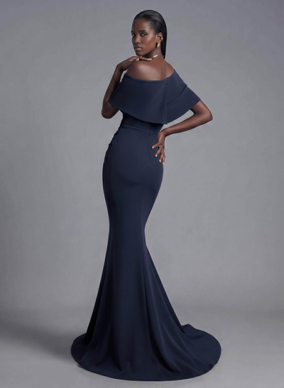 Trumpet/Mermaid Asymmetrical Neck Elastic Satin Mother Of The Bride Dresses