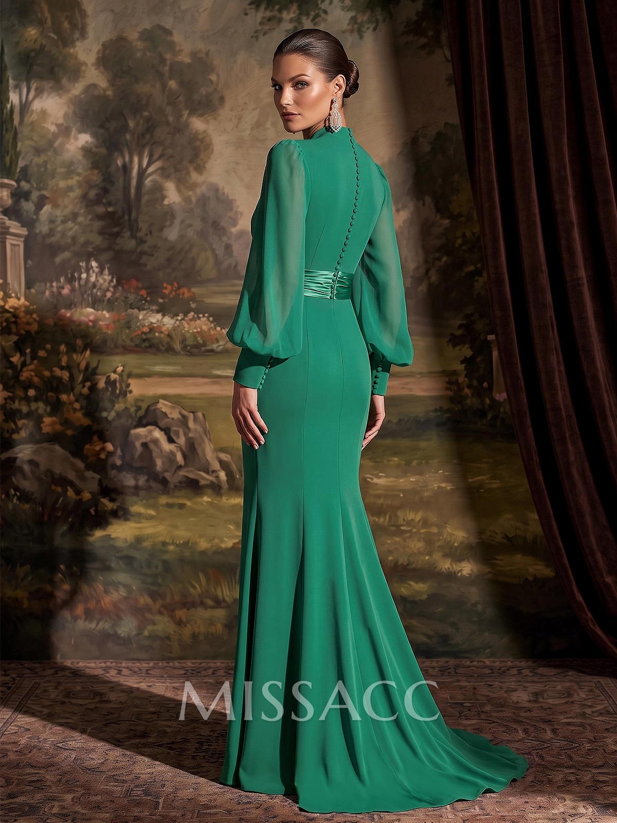 V-Neck Long Sleeves Simple Mother Of The Bride Dresses V-Neck Long Sleeves Simple Mother Of The Bride Dresses