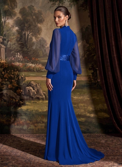 V-Neck Long Sleeves Simple Mother Of The Bride Dresses
