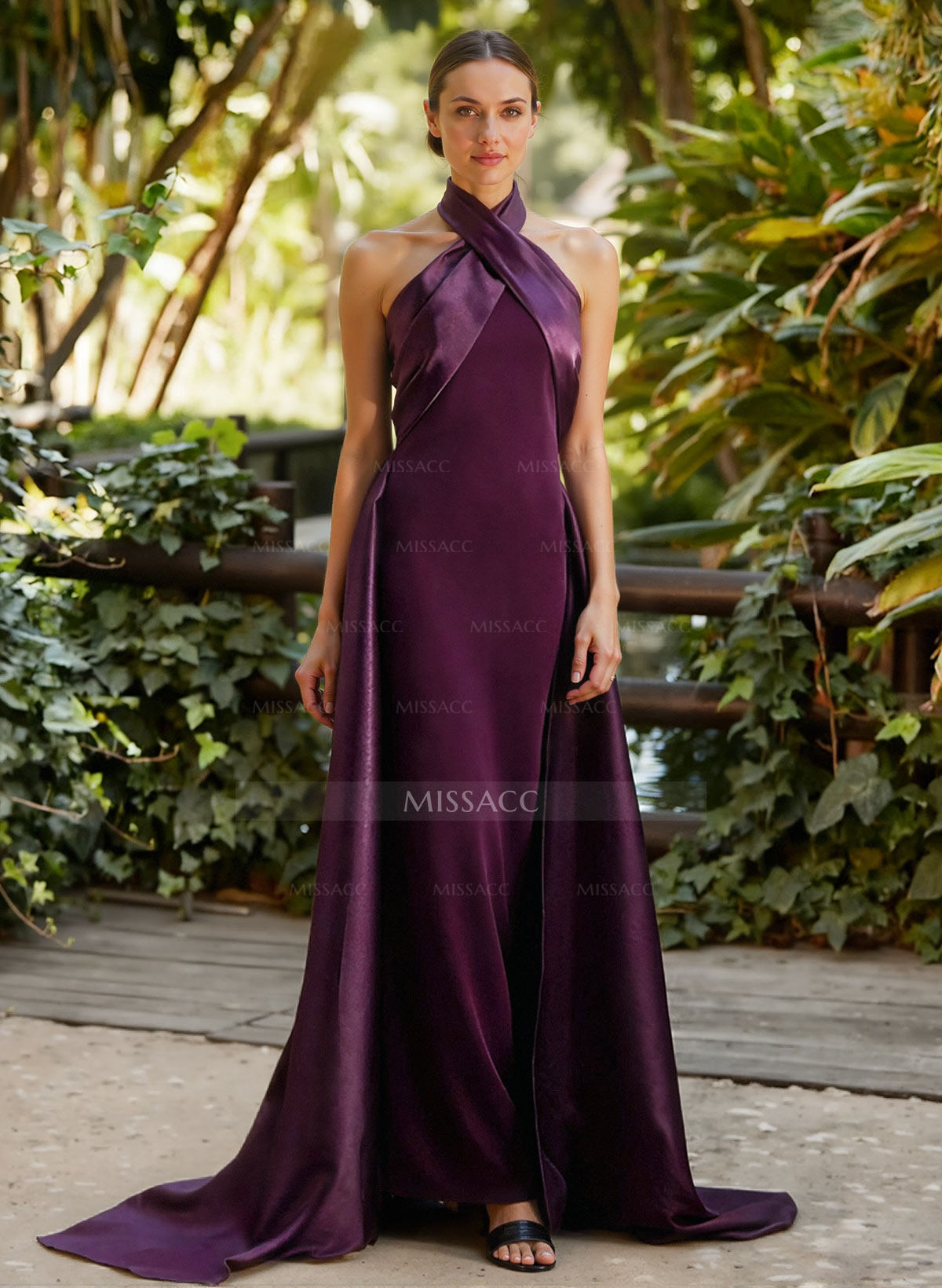 Halter Sleeveless Floor-Length Mother Of The Bride Dresses