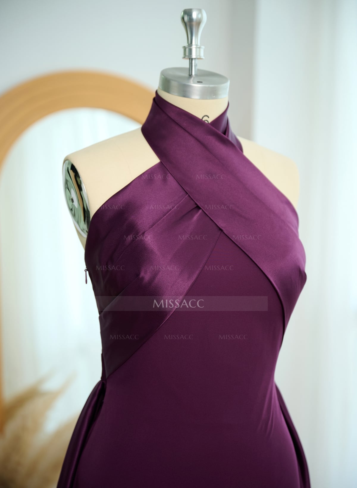 Halter Sleeveless Floor-Length Mother Of The Bride Dresses