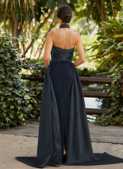 Halter Sleeveless Floor-Length Mother Of The Bride Dresses