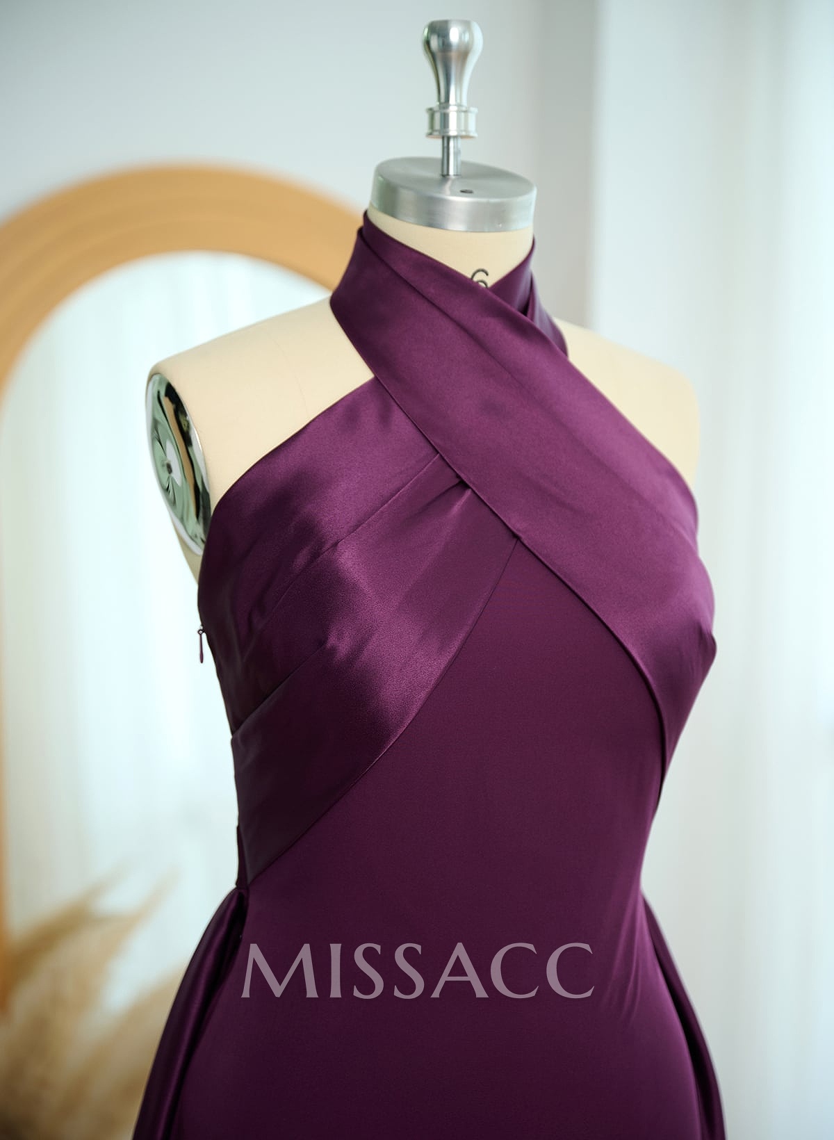 Halter Sleeveless Floor-Length Mother Of The Bride Dresses