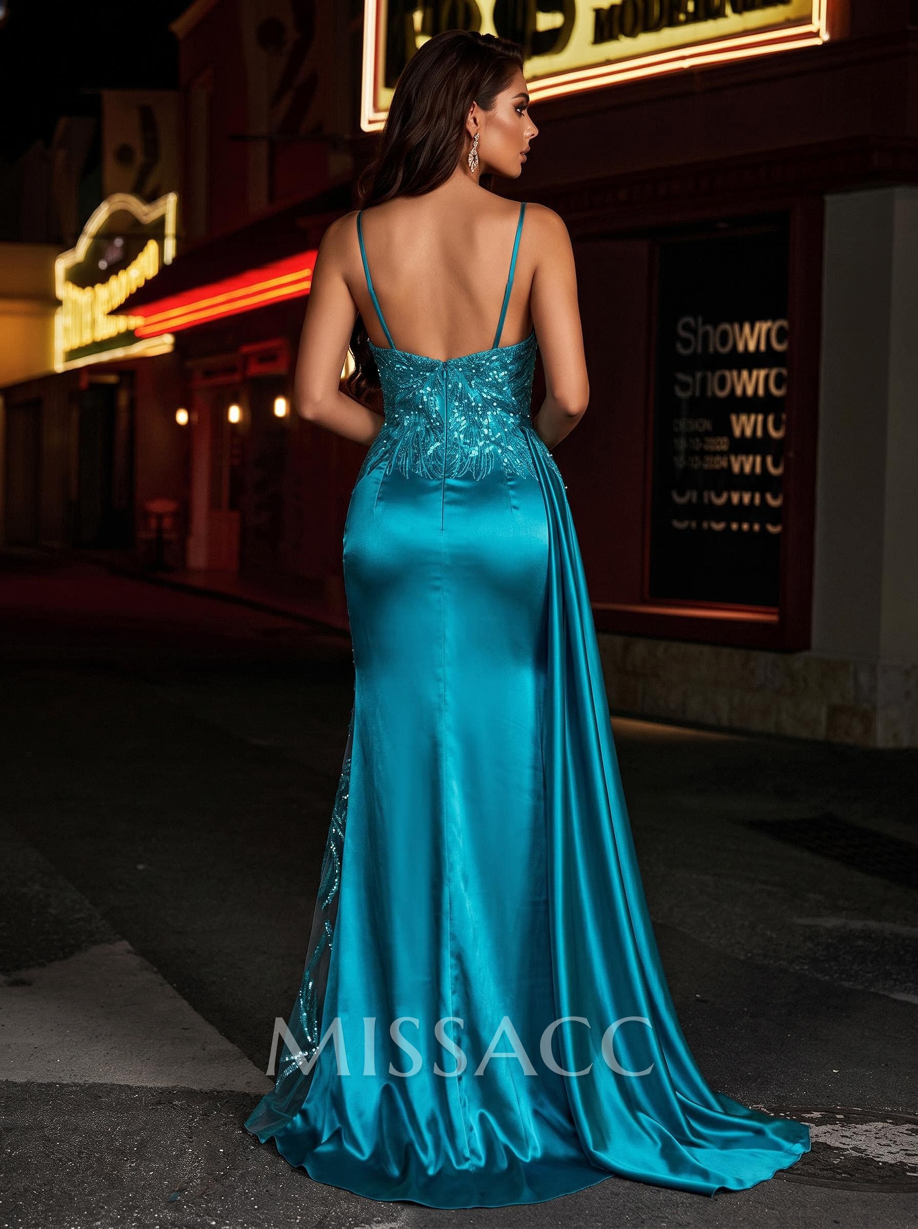 Sexy Sweetheart Trumpet/Mermaid Sparkly Lace Prom Dresses