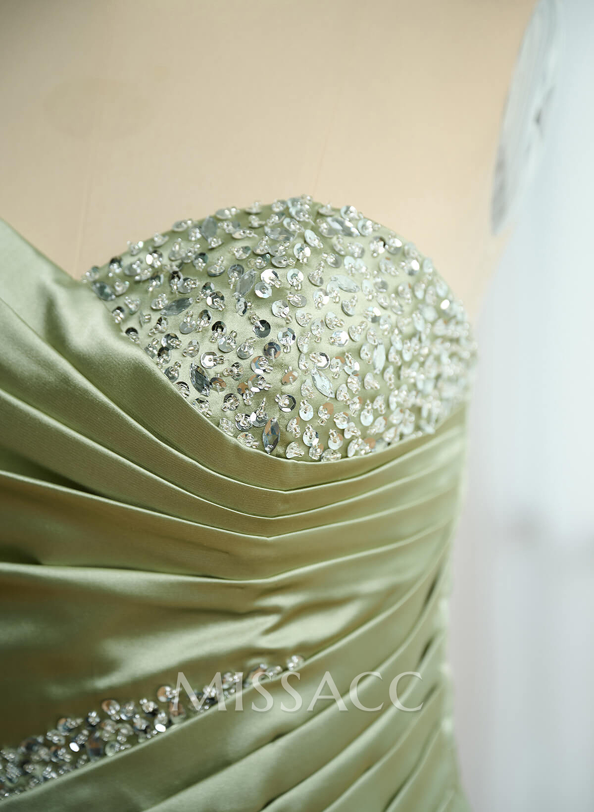 Sparkly Beading Off-The-Shoulder Prom Dresses With High Slit