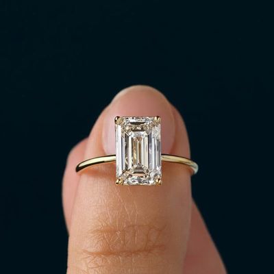 Classic Emerald Cut Women's Engagement Ring
