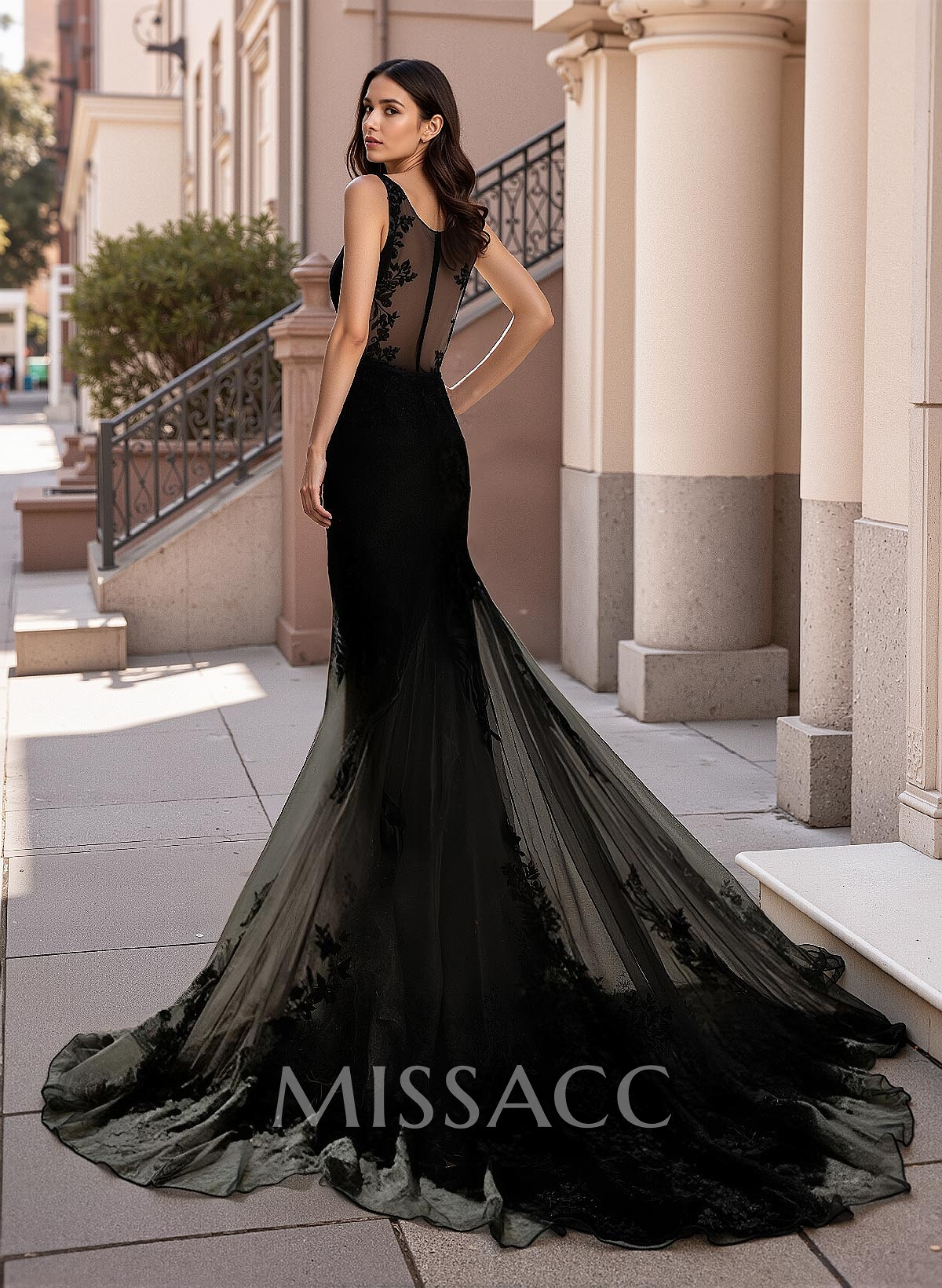Mermaid Sweetheart Sleeveless Court Train Lace/Tulle Wedding Dresses