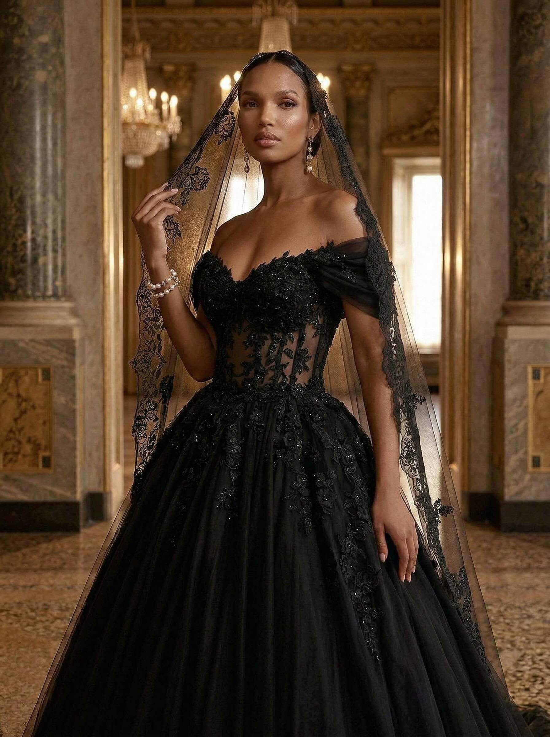 A-Line Off-The-Shoulder Short Sleeves Lace/Tulle Wedding Dresses A-Line Off-The-Shoulder Short Sleeves Lace/Tulle Wedding Dresses