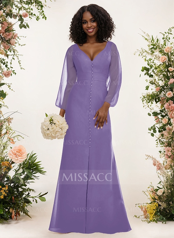 amazon dark purple dress Velvet Goddess Exclusive Shoulder to knee( for knee length dress only) Long Sleeve Plum Chiffon Bridesmaid
